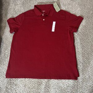 Goodfellow & Co Polo Shirt Men's XXL Red Every Wear  Short Sleeve Standard Fit